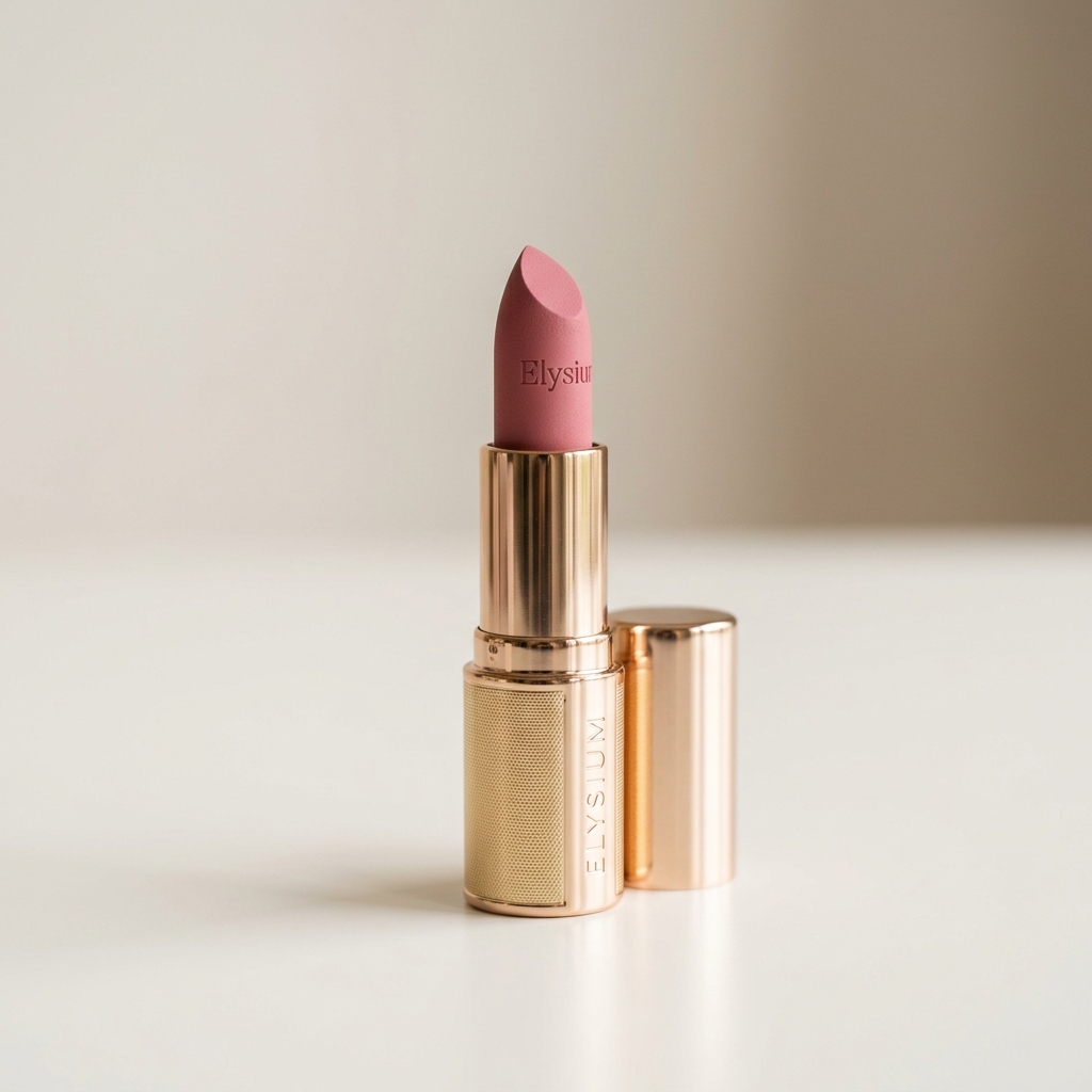 Labial Velvet Luxe tono mauve profundo acabado terciopelo